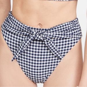 MONTCE black and white gingham bikini bottoms new size medium